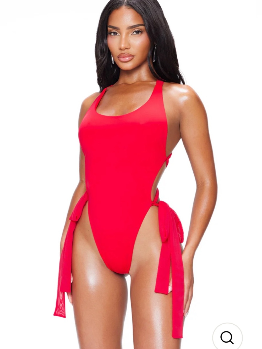 Lips+Honey Coco One Piece Swimsuit - Red